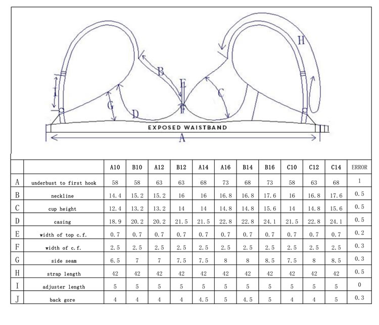 bra size measurement